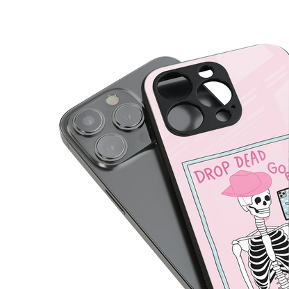 Drop Dead Gorgeous stylish phone case for iphone 15 pro | glossy glass and slim fit