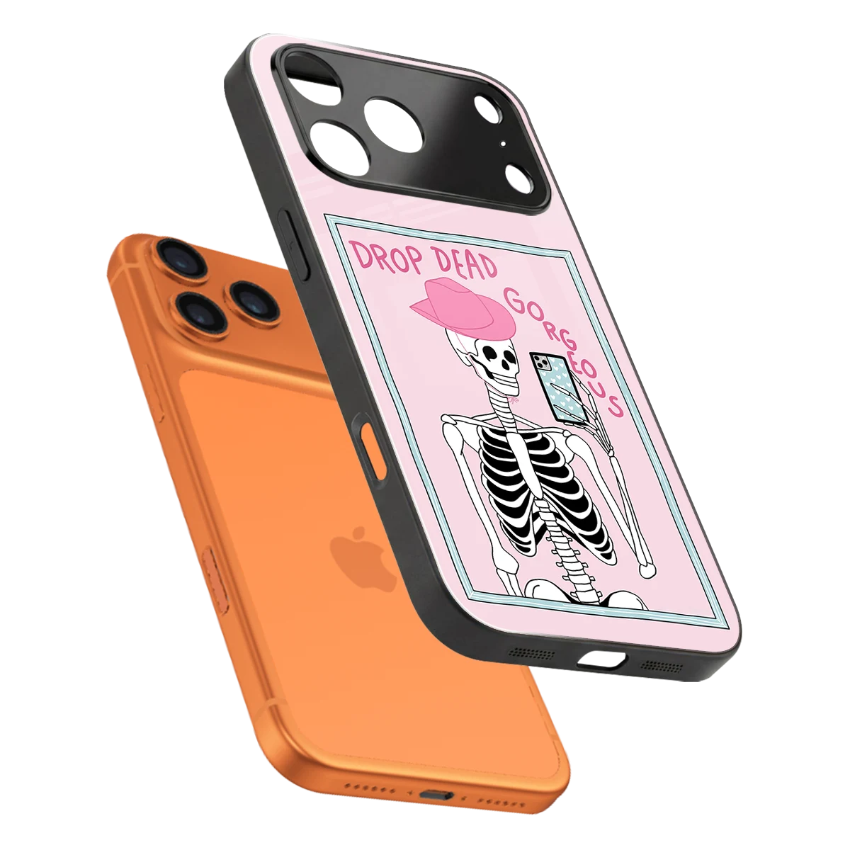 Drop Dead Gorgeous sleek iphone 17 pro max cover with tempered glass back and TPU edges