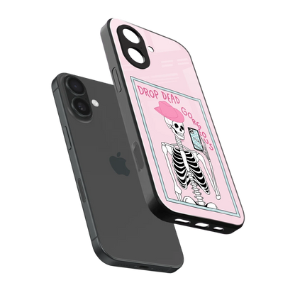 Drop Dead Gorgeous sleek iphone 17 cover with tempered glass back and TPU edges