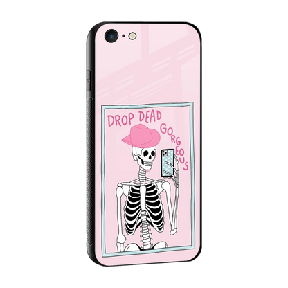 Drop Dead Gorgeous sleek iphone 6s plus cover with tempered glass back and TPU edges