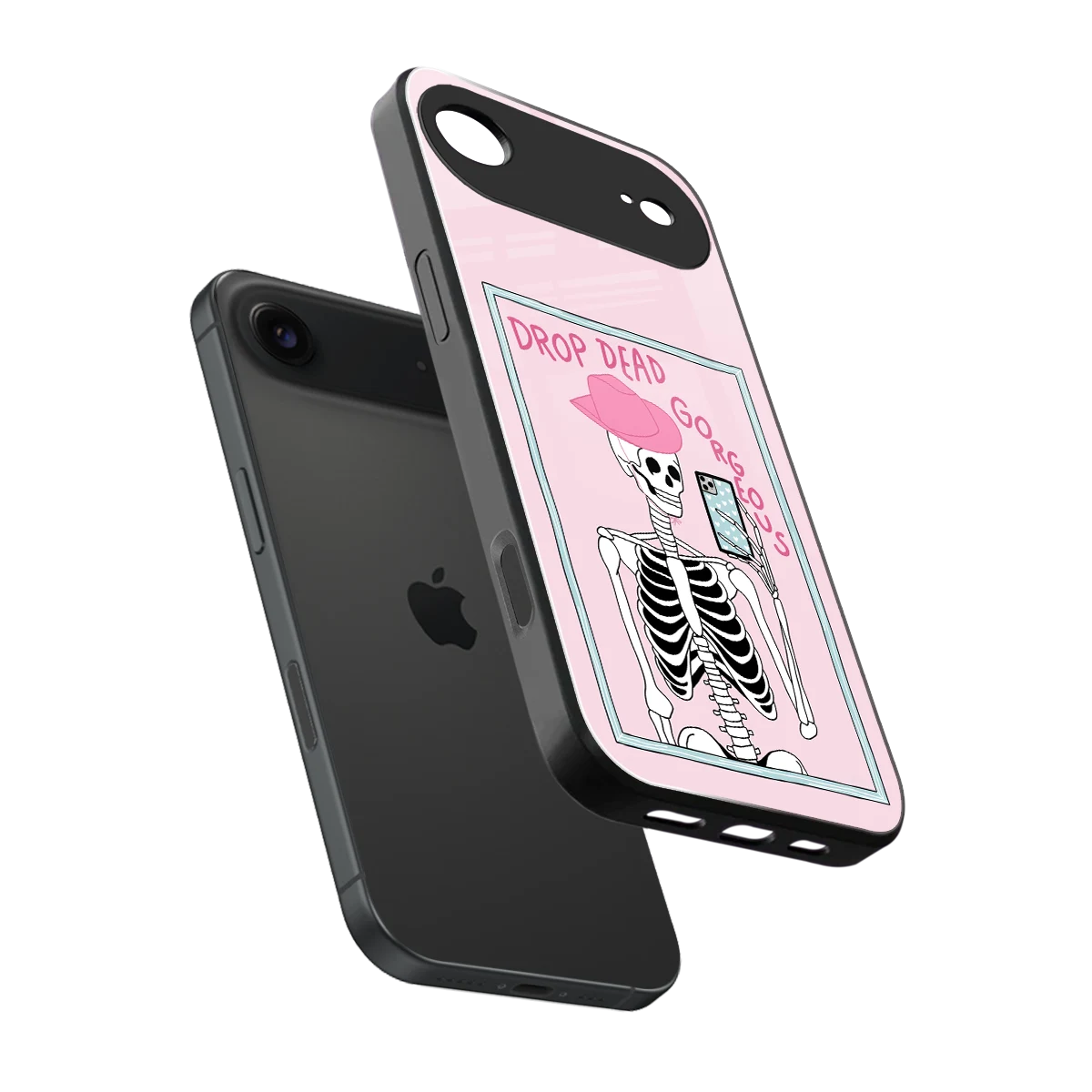Drop Dead Gorgeous sleek iphone air cover with tempered glass back and TPU edges