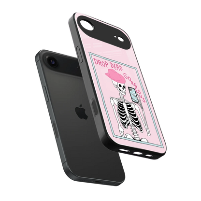 Drop Dead Gorgeous sleek iphone air cover with tempered glass back and TPU edges