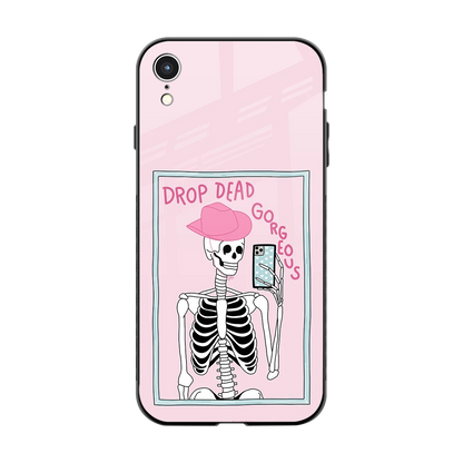 Drop Dead Gorgeous back phone cover | glass case for iphone xr