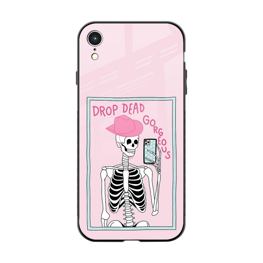 Drop Dead Gorgeous back phone cover | glass case for iphone xr