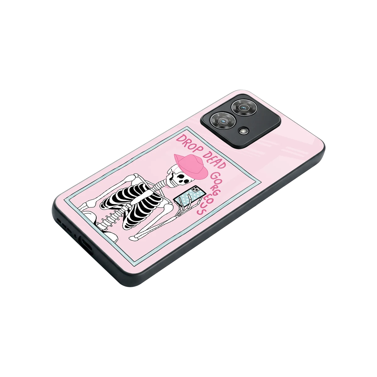 Drop Dead Gorgeous stylish phone case for motorola edge 40 neo 5g | glossy glass and slim fit