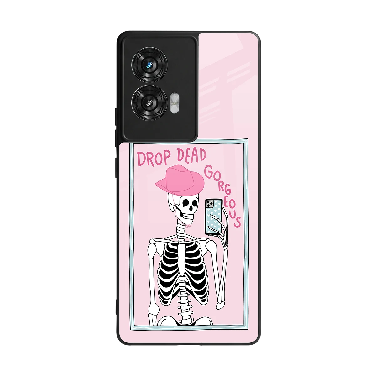 Drop Dead Gorgeous back phone cover | glass case for motorola edge 50 fusion
