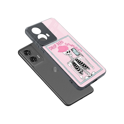 Drop Dead Gorgeous sleek motorola edge 50 fusion cover with tempered glass back and TPU edges