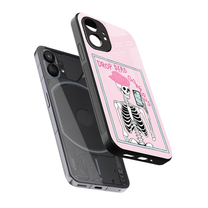 Drop Dead Gorgeous sleek nothing phone 1 cover with tempered glass back and TPU edges