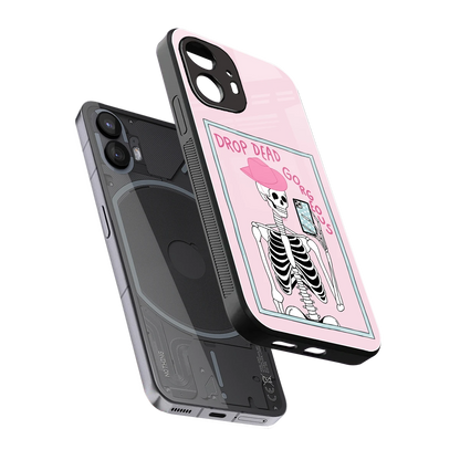 Drop Dead Gorgeous sleek nothing phone 2 cover with tempered glass back and TPU edges