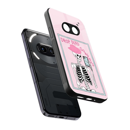 Drop Dead Gorgeous sleek nothing phone 2a cover with tempered glass back and TPU edges