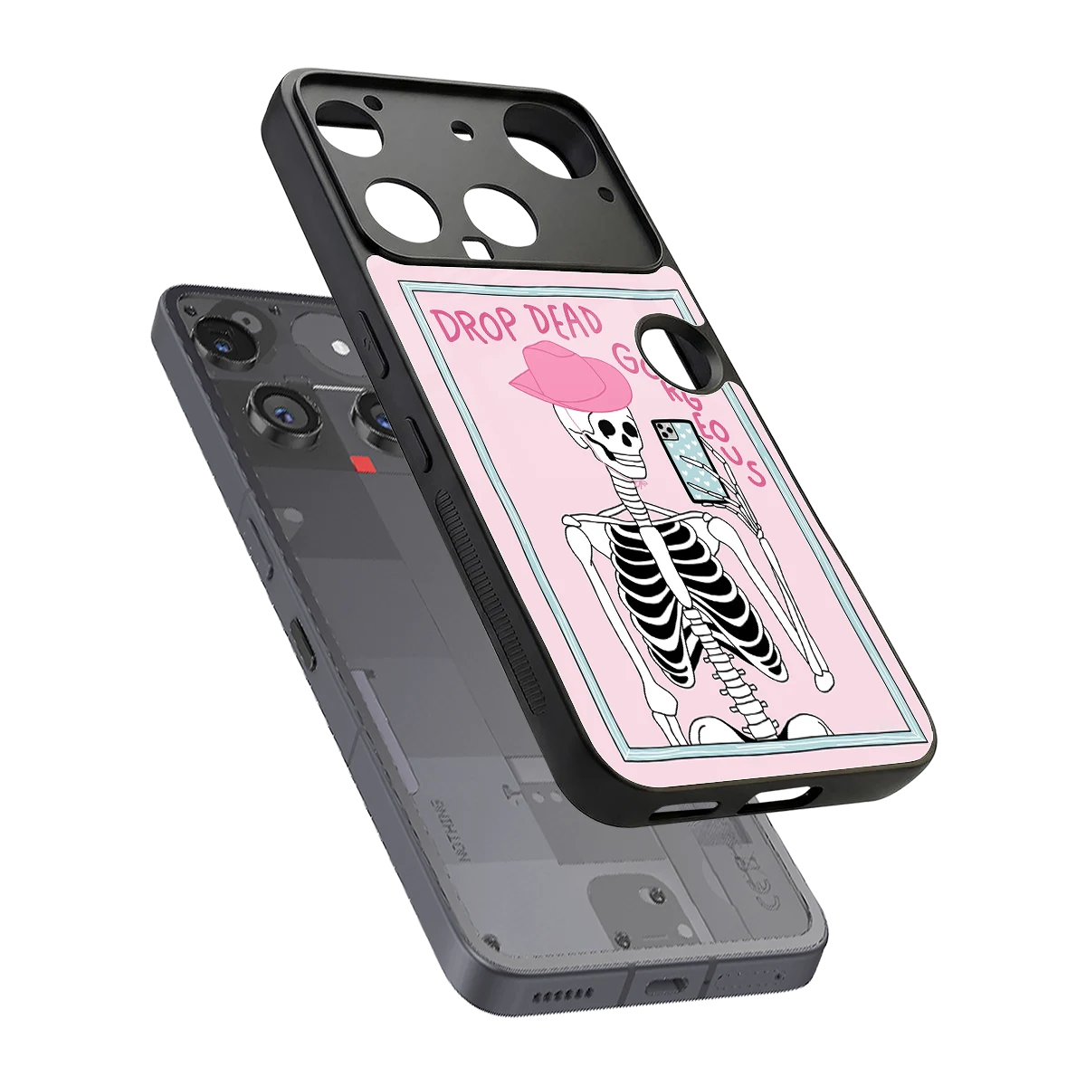 Drop Dead Gorgeous sleek nothing phone 3 cover with tempered glass back and TPU edges