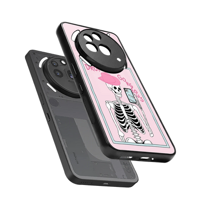 Drop Dead Gorgeous sleek nothing phone 3a pro cover with tempered glass back and TPU edges