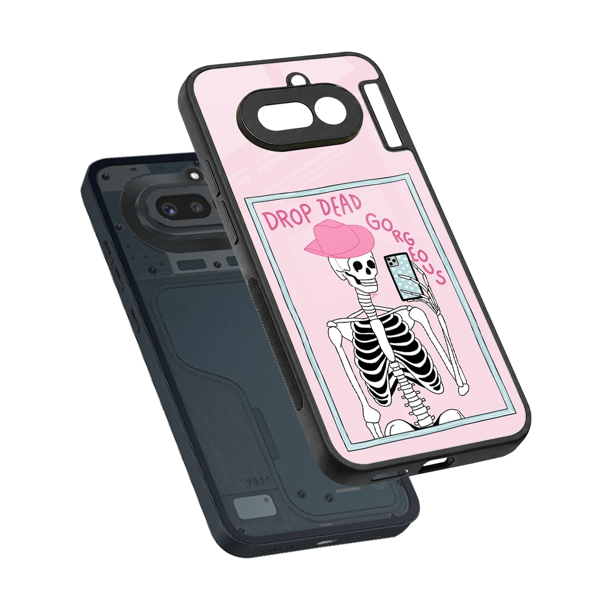 Drop Dead Gorgeous sleek nothing phone 4a cover with tempered glass back and TPU edges