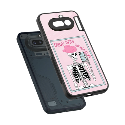 Drop Dead Gorgeous sleek nothing phone 4a cover with tempered glass back and TPU edges