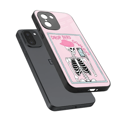 Drop Dead Gorgeous sleek oneplus 15r cover with tempered glass back and TPU edges