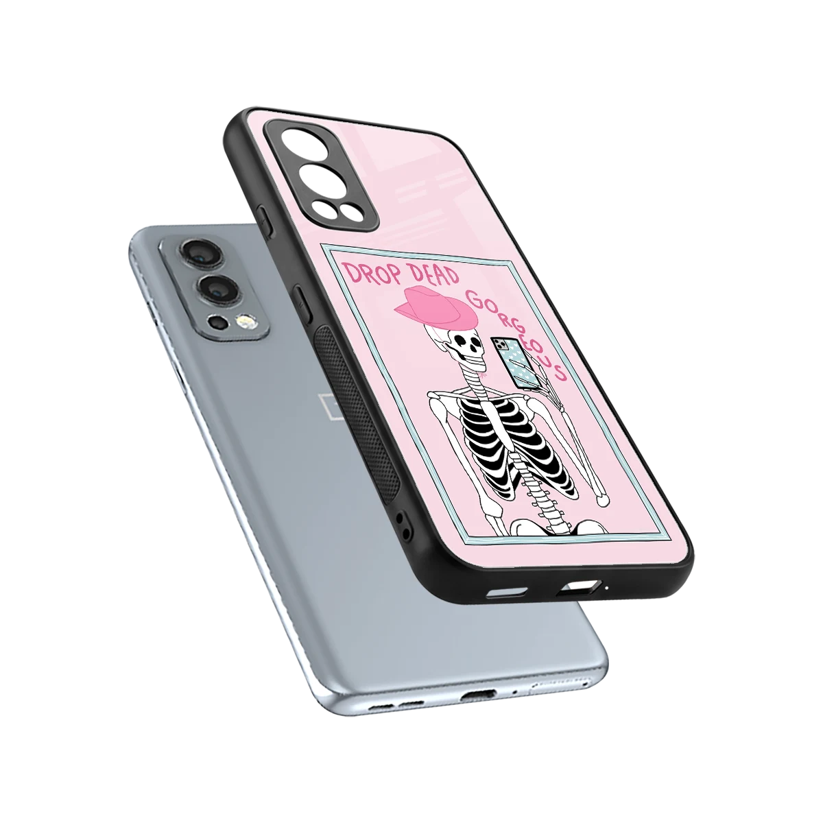 Drop Dead Gorgeous sleek oneplus nord 2 cover with tempered glass back and TPU edges
