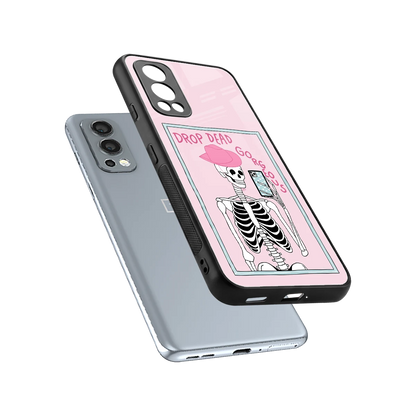 Drop Dead Gorgeous sleek oneplus nord 2 cover with tempered glass back and TPU edges