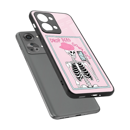 Drop Dead Gorgeous sleek oneplus nord 2t cover with tempered glass back and TPU edges