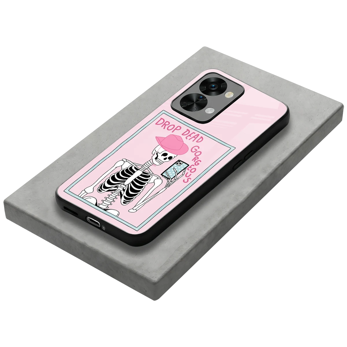 Drop Dead Gorgeous stylish phone case for oneplus nord 2t | glossy glass and slim fit