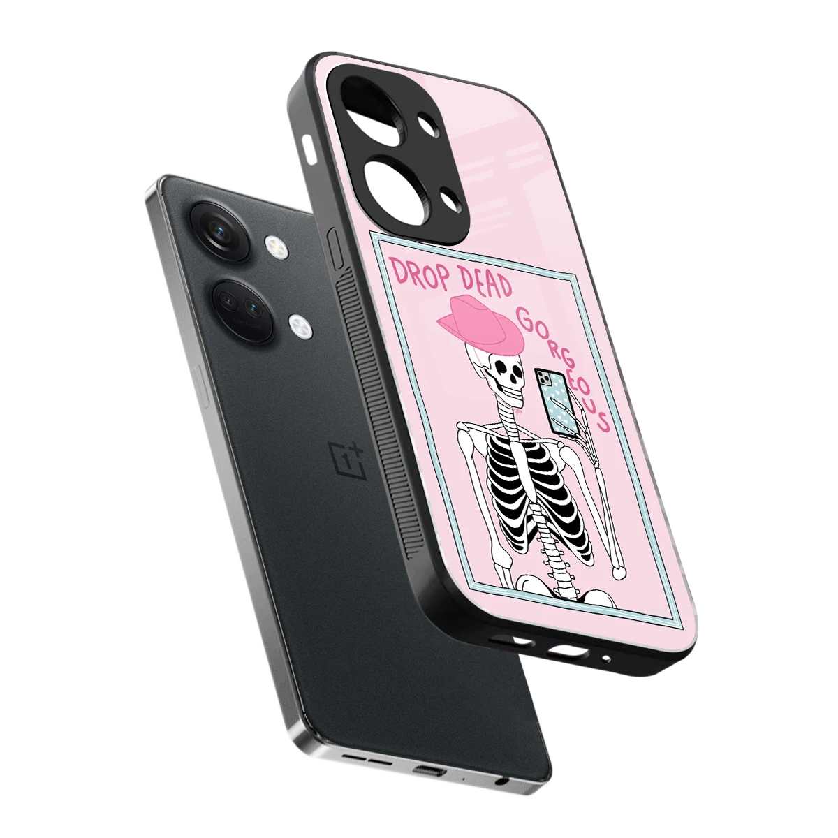 Drop Dead Gorgeous sleek oneplus nord 3 cover with tempered glass back and TPU edges