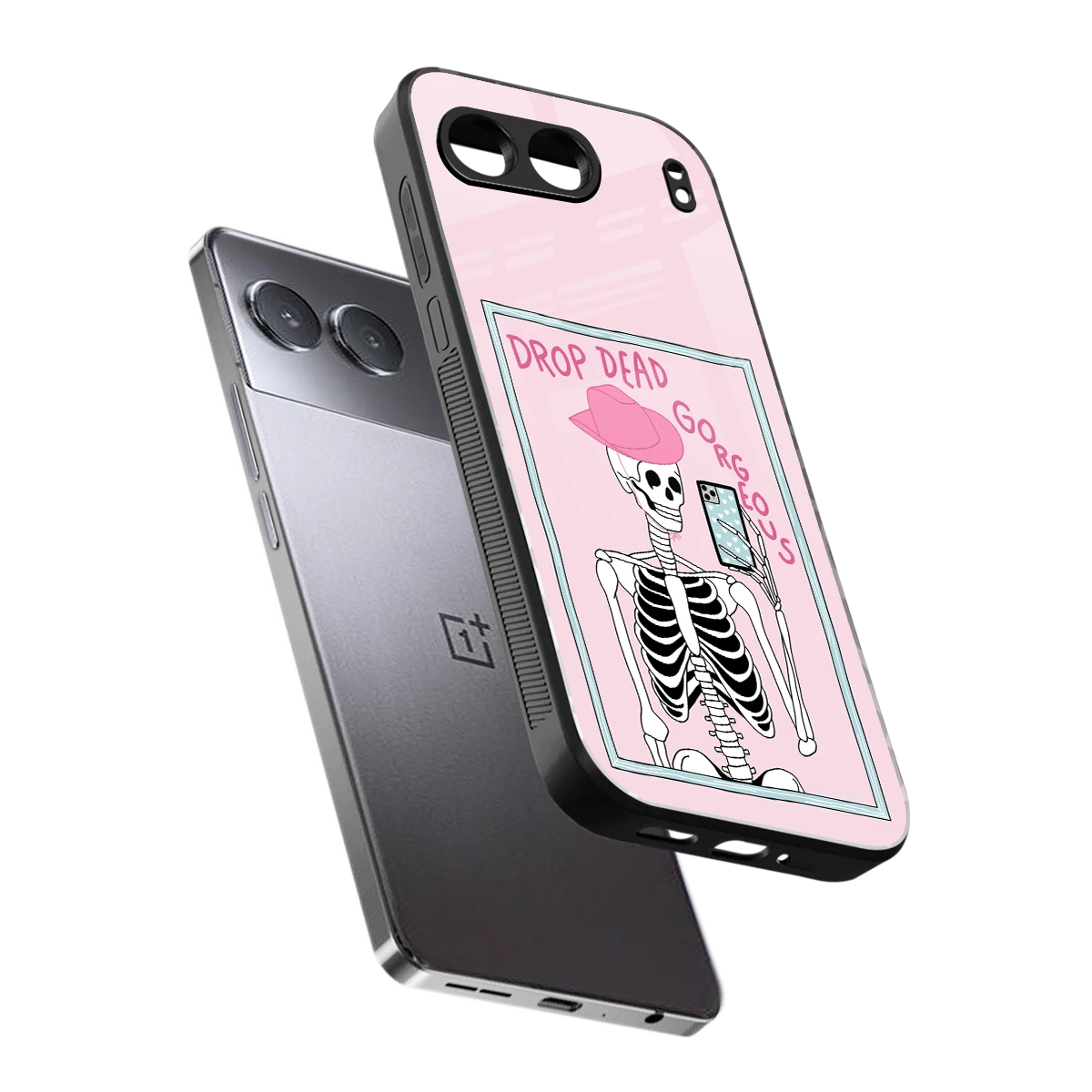 Drop Dead Gorgeous sleek oneplus nord 4 cover with tempered glass back and TPU edges