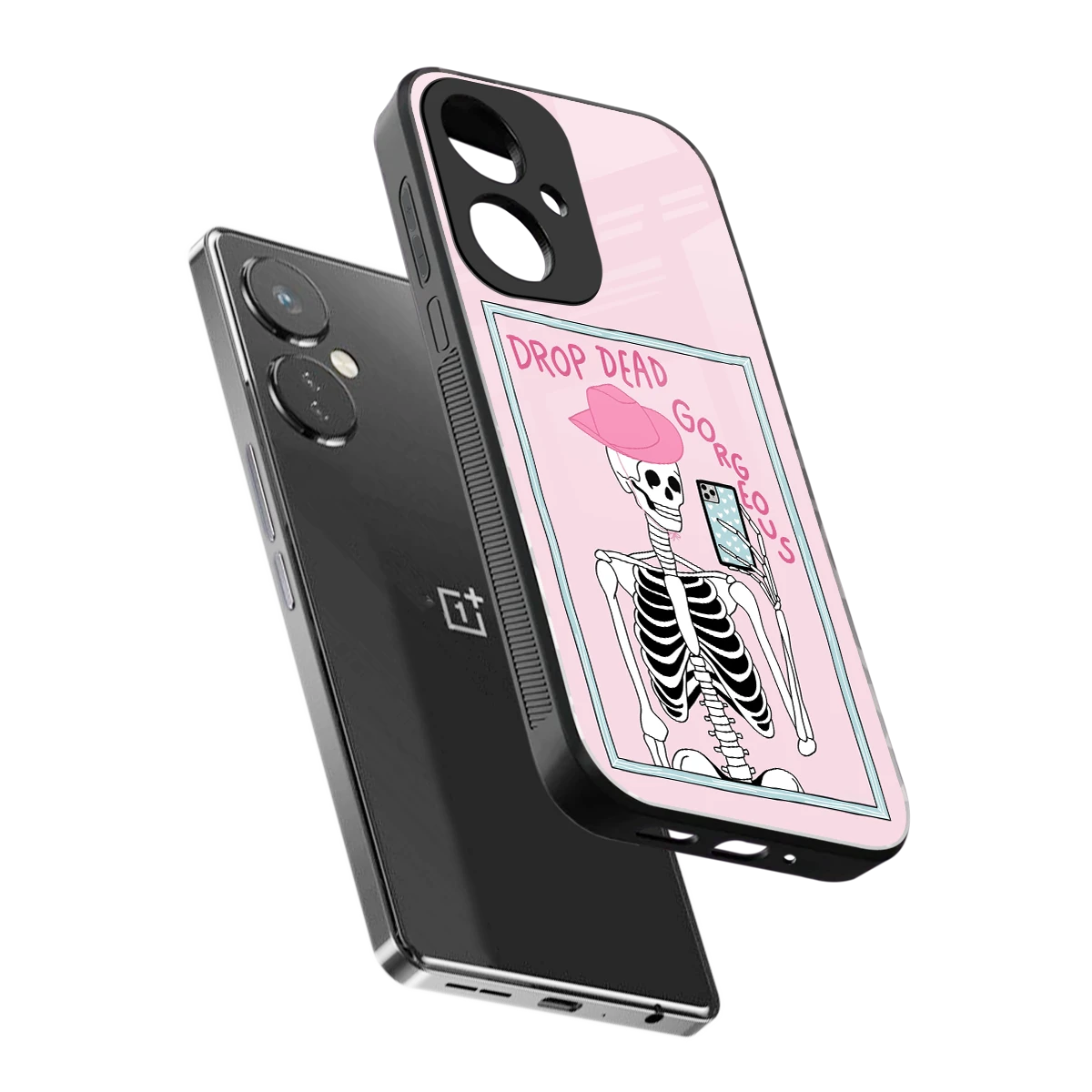Drop Dead Gorgeous sleek oneplus nord ce 3 cover with tempered glass back and TPU edges
