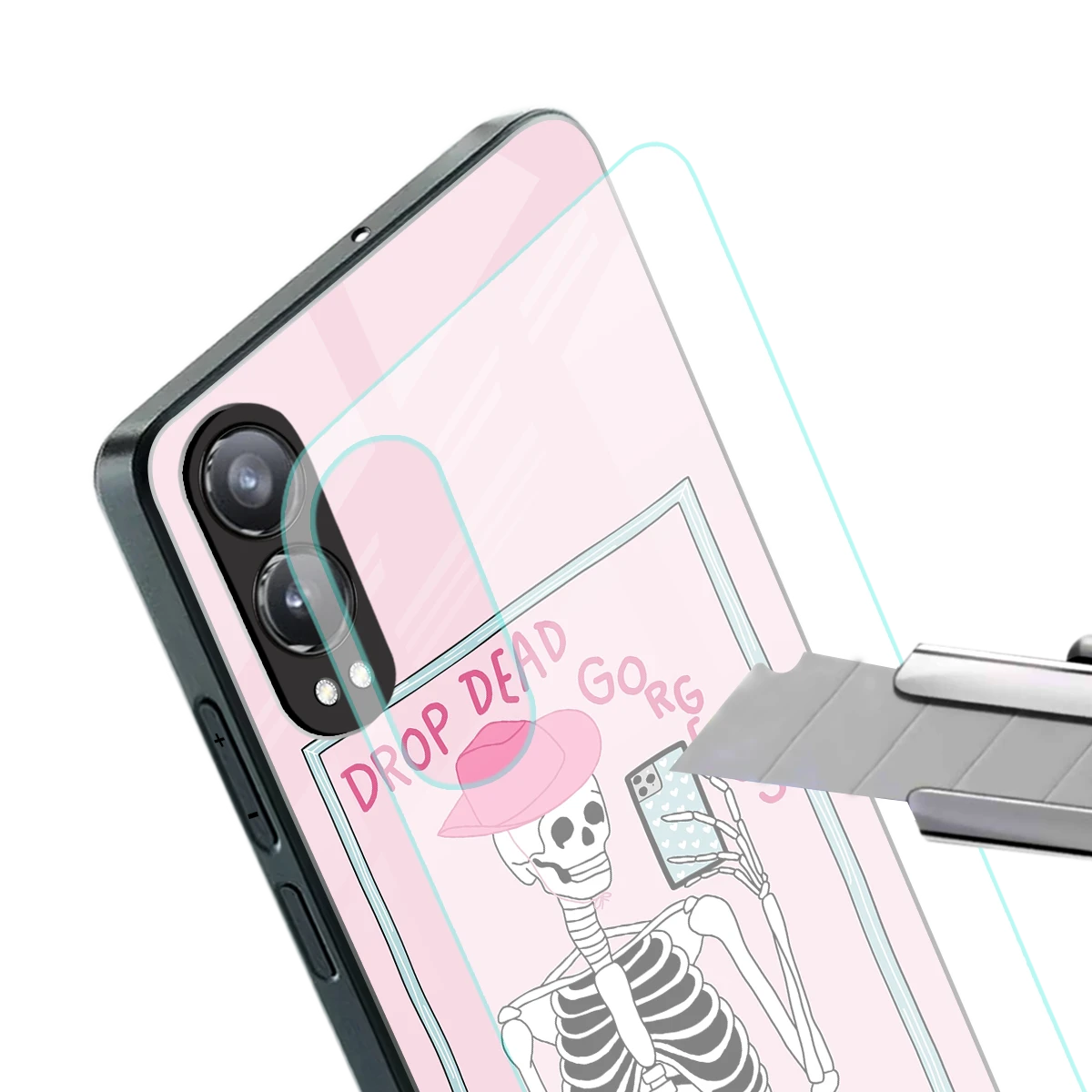 Drop Dead Gorgeous stylish phone case for oneplus nord ce 4 lite | glossy glass and slim fit