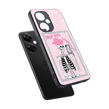 Drop Dead Gorgeous sleek oneplus nord ce 3 lite cover with tempered glass back and TPU edges