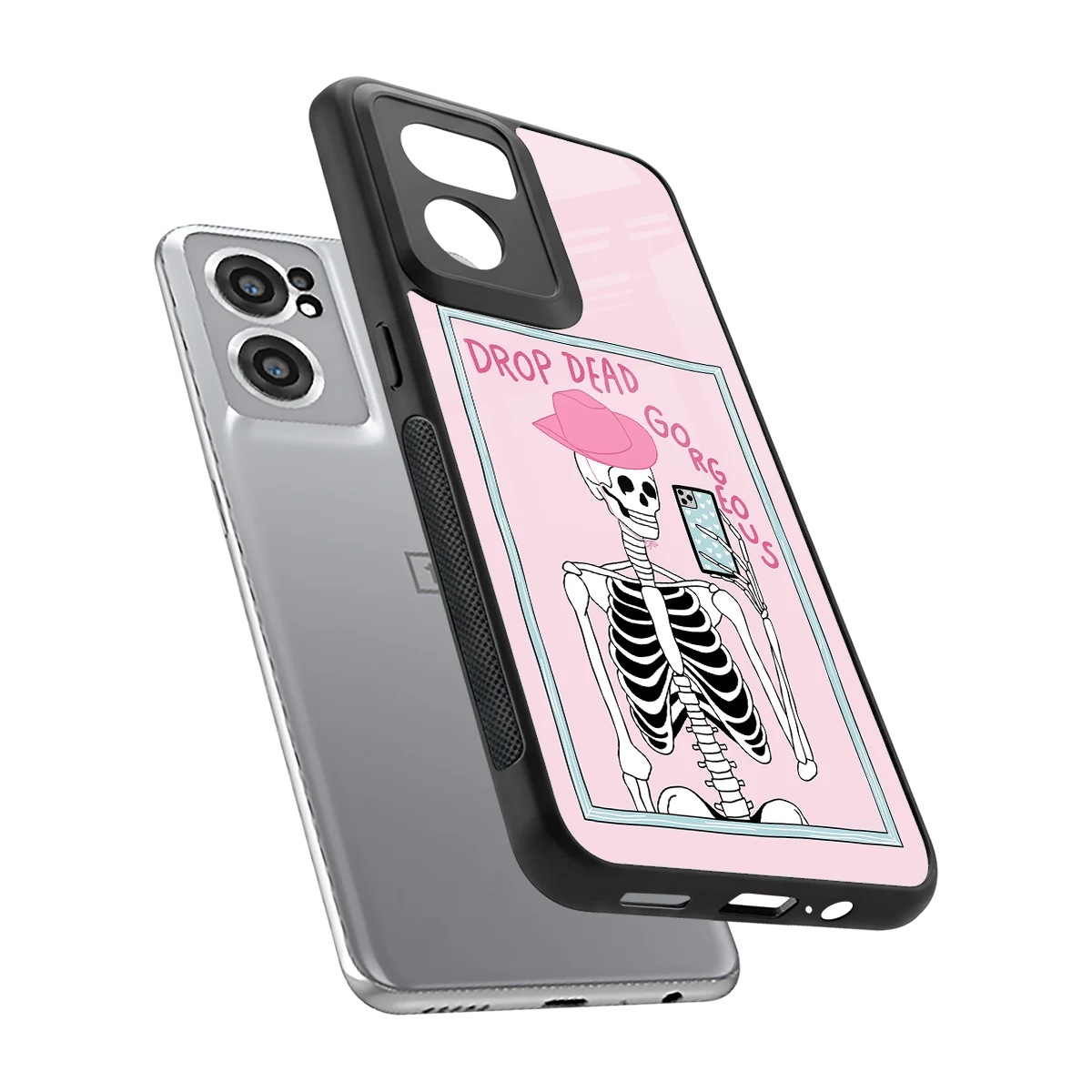 Drop Dead Gorgeous sleek oneplus nord ce 2 cover with tempered glass back and TPU edges