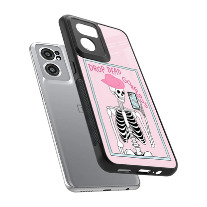 Drop Dead Gorgeous sleek oneplus nord ce 2 cover with tempered glass back and TPU edges