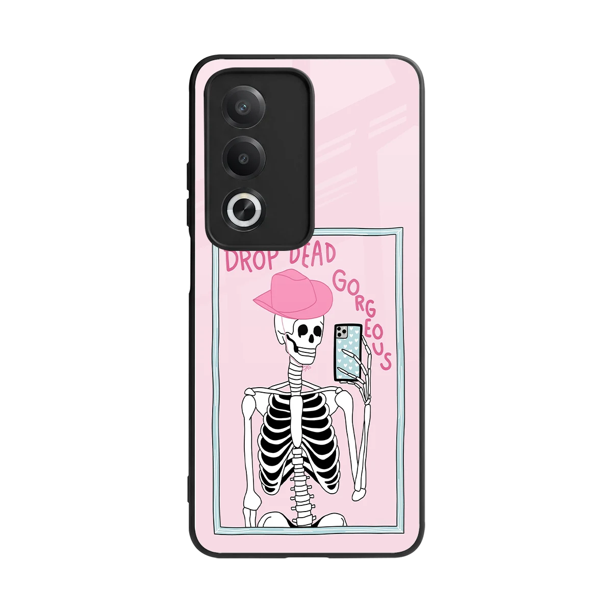 Drop Dead Gorgeous back phone cover | glass case for oppo a3 pro