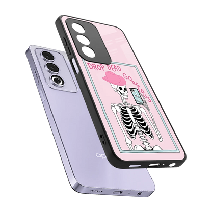 Drop Dead Gorgeous sleek oppo a3 pro cover with tempered glass back and TPU edges