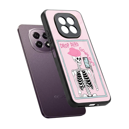 Drop Dead Gorgeous sleek oppo f29 5g cover with tempered glass back and TPU edges
