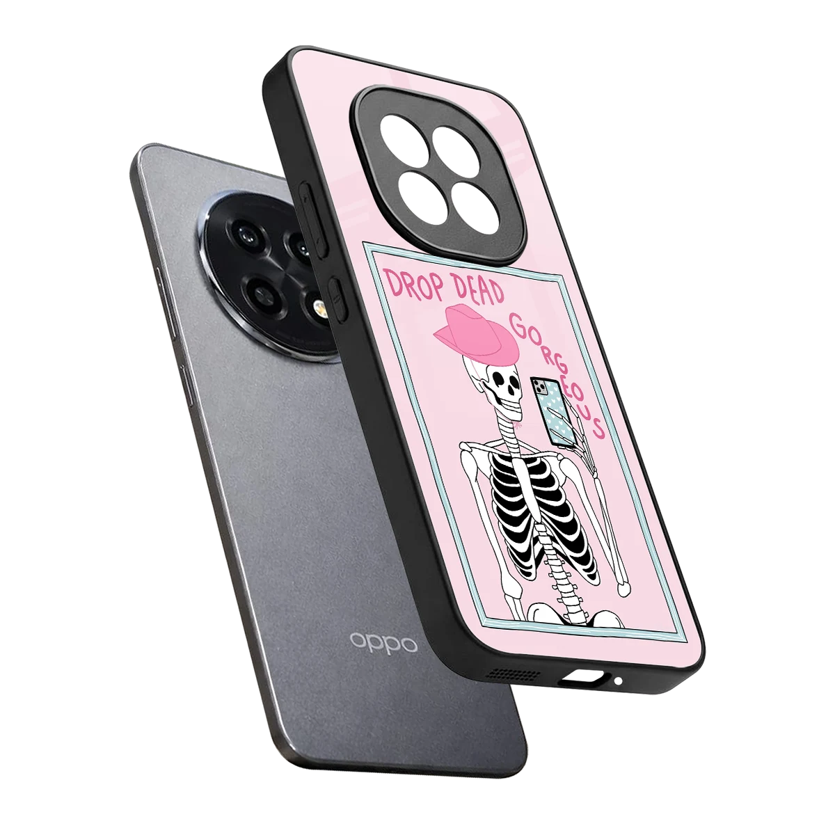 Drop Dead Gorgeous sleek oppo f29 pro 5g cover with tempered glass back and TPU edges