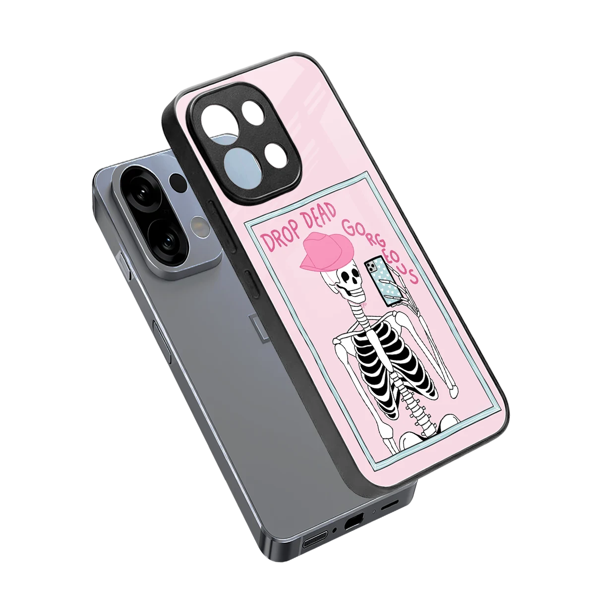 Drop Dead Gorgeous sleek oppo k13 5g cover with tempered glass back and TPU edges