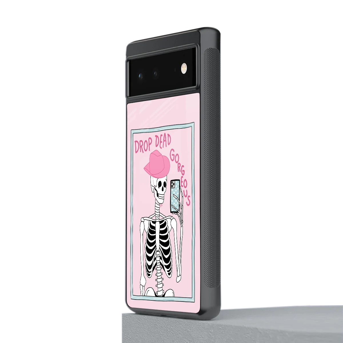 Drop Dead Gorgeous stylish phone case for google pixel 6a | glossy glass and slim fit