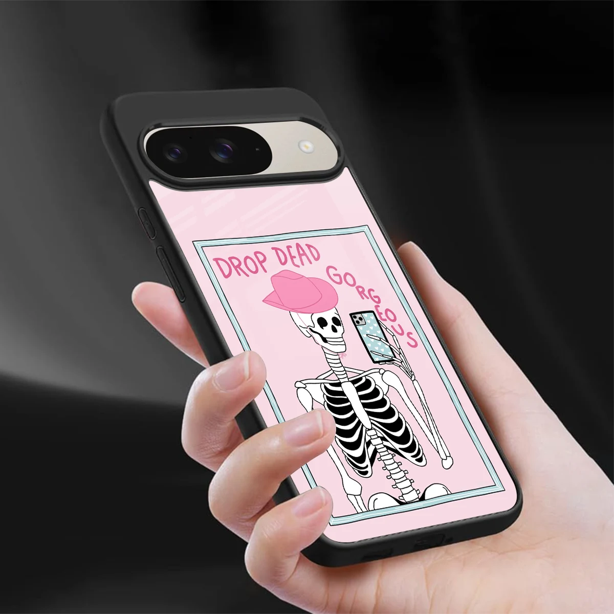 Drop Dead Gorgeous sleek google pixel 9 cover with tempered glass back and TPU edges