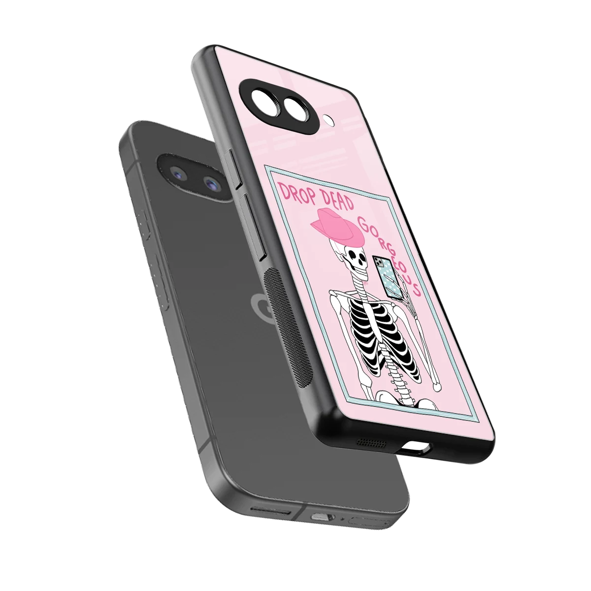 Drop Dead Gorgeous sleek google pixel 10a cover with tempered glass back and TPU edges