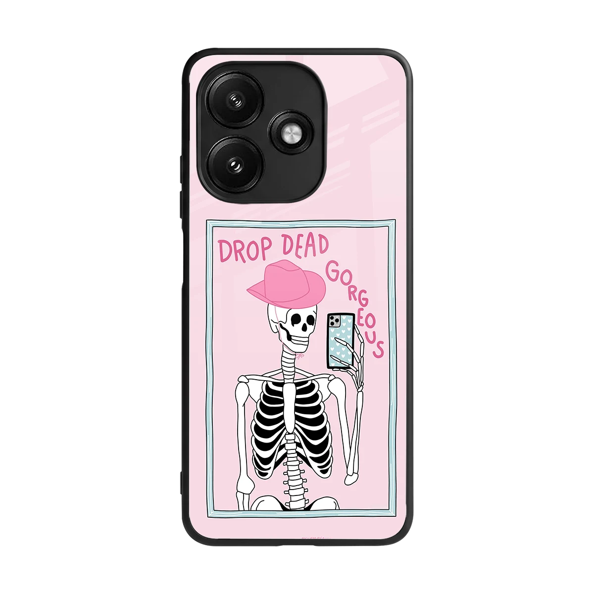 Drop Dead Gorgeous back phone cover | glass case for redmi 12 5g