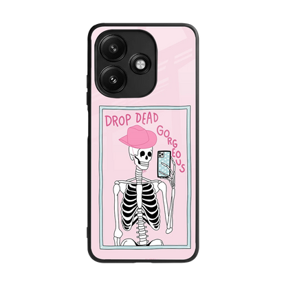 Drop Dead Gorgeous back phone cover | glass case for redmi 12 5g