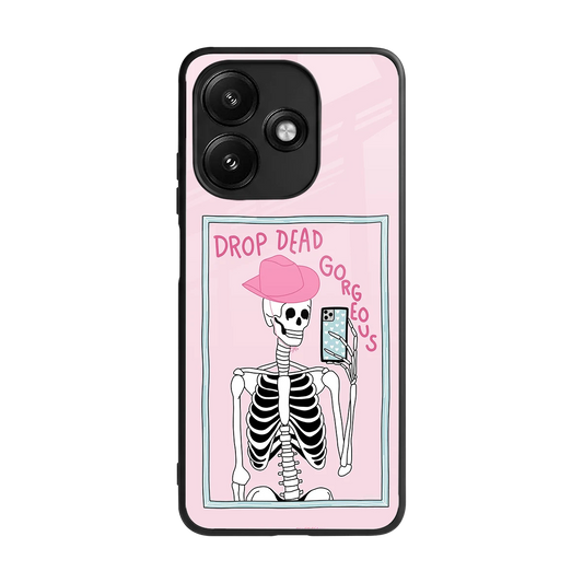 Drop Dead Gorgeous back phone cover | glass case for redmi 12 5g