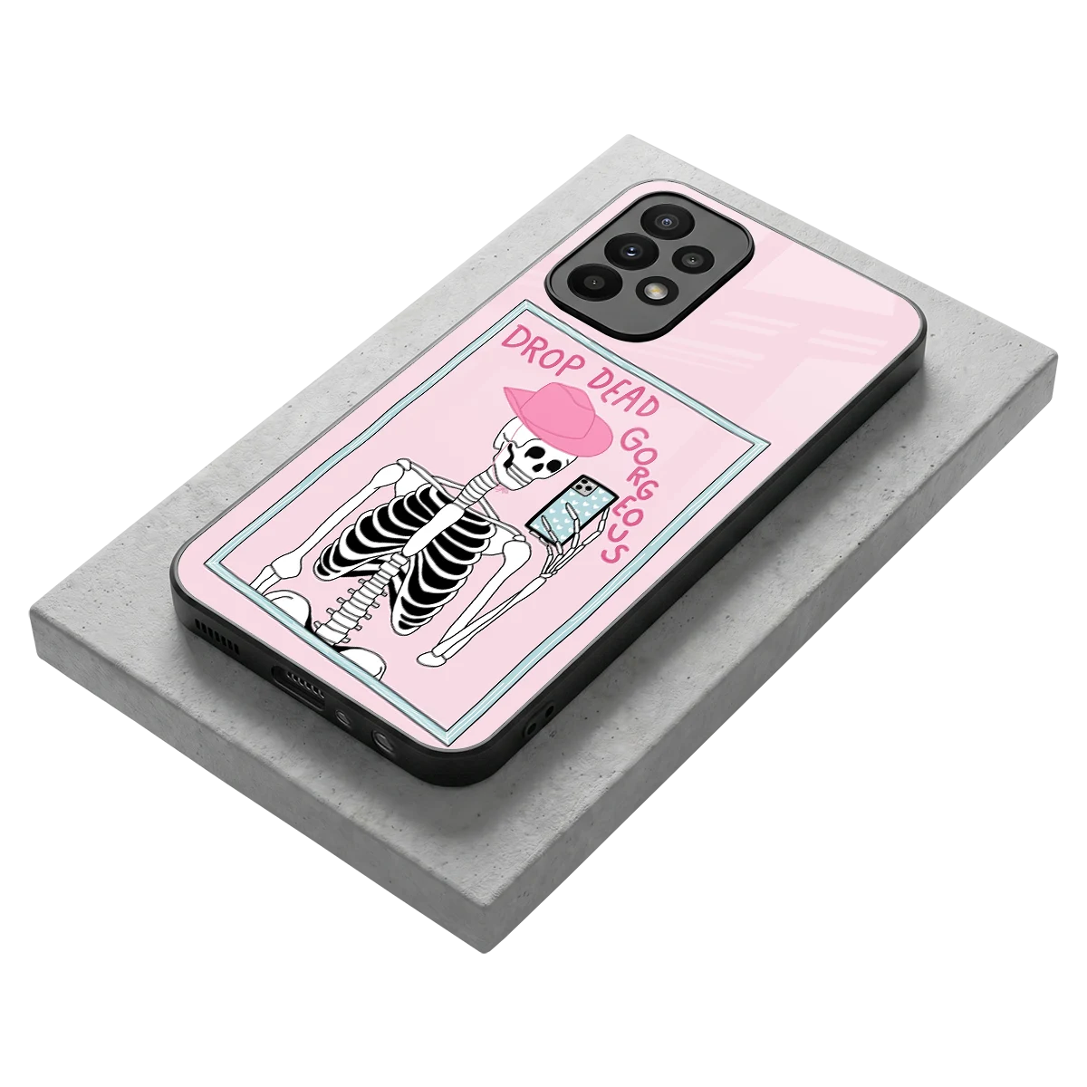 Drop Dead Gorgeous stylish phone case for samsung galaxy a23 | glossy glass and slim fit