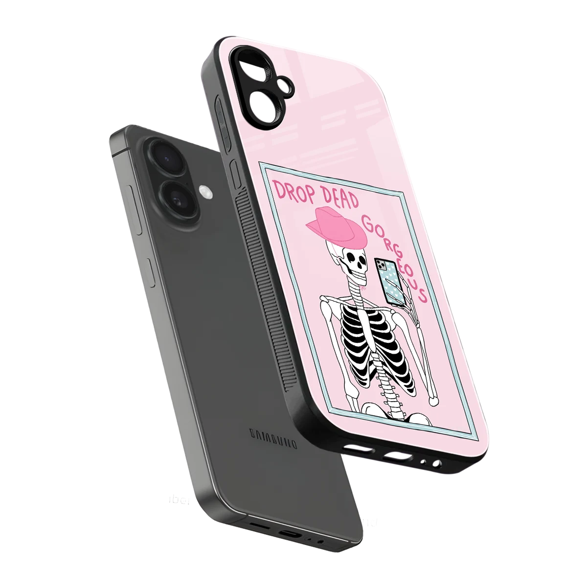 Drop Dead Gorgeous sleek samsung galaxy a06 5g cover with tempered glass back and TPU edges