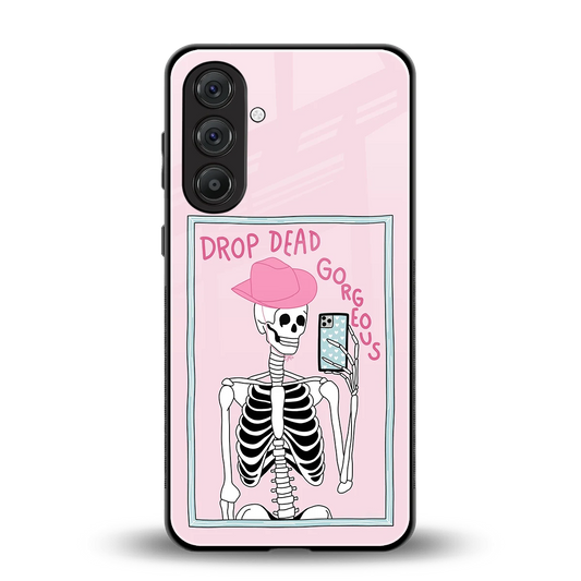 Drop Dead Gorgeous back phone cover | glass case for samsung galaxy m35 5g