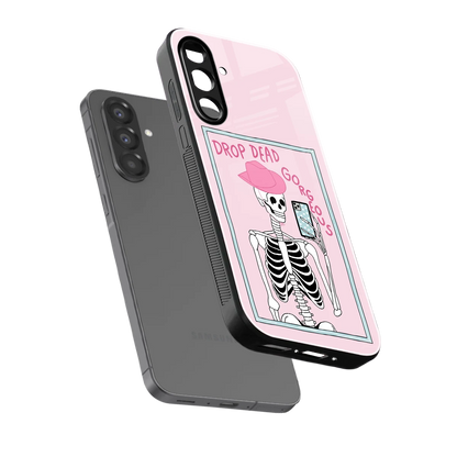 Drop Dead Gorgeous sleek samsung galaxy a36 5g cover with tempered glass back and TPU edges
