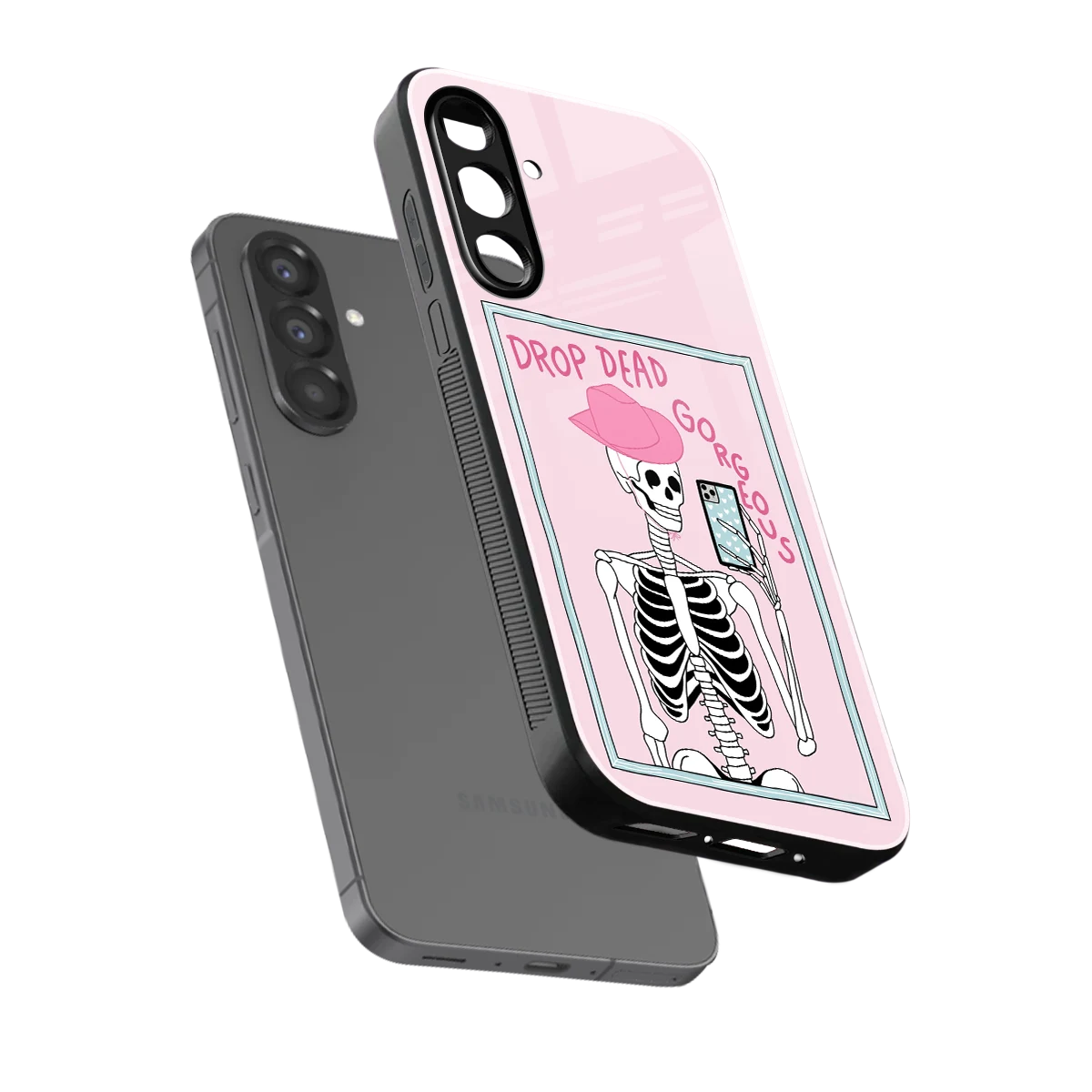 Drop Dead Gorgeous sleek samsung galaxy a26 5g cover with tempered glass back and TPU edges