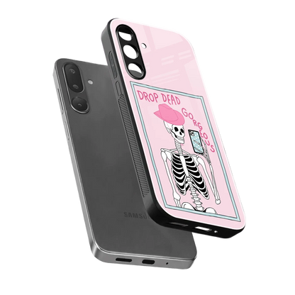 Drop Dead Gorgeous sleek samsung galaxy m16 5g cover with tempered glass back and TPU edges