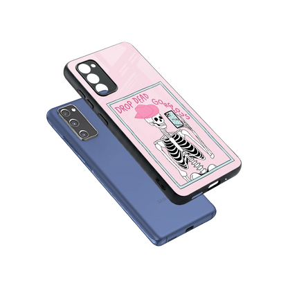 Drop Dead Gorgeous sleek samsung galaxy s20 fe cover with tempered glass back and TPU edges