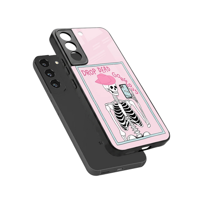 Drop Dead Gorgeous sleek samsung galaxy s22 cover with tempered glass back and TPU edges