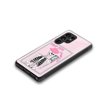 Drop Dead Gorgeous stylish phone case for samsung galaxy s25 ultra | glossy glass and slim fit